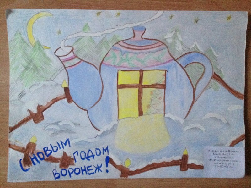 Фото к В акции «Поздравь Россию с Новым годом!» участвовали 300 воронежских школьников