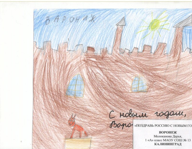 Фото к В акции «Поздравь Россию с Новым годом!» участвовали 300 воронежских школьников