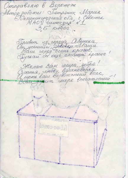 Фото к В акции «Поздравь Россию с Новым годом!» участвовали 300 воронежских школьников