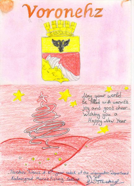 Фото к В акции «Поздравь Россию с Новым годом!» участвовали 300 воронежских школьников