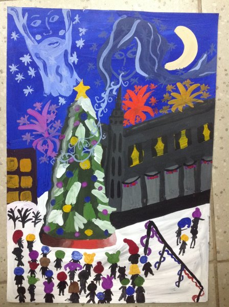 Фото к В акции «Поздравь Россию с Новым годом!» участвовали 300 воронежских школьников