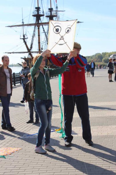 Фото к Информационный центр принял участие в Фестивале воздушных змеев